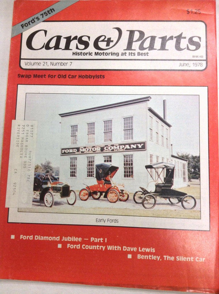 Cars & Parts Magazine Ford Diamond Jubilee Part 1 June 1978 052417nonrh