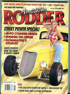 American Rodder Magazine November 1994 Street Power Special! EX 021516jhe