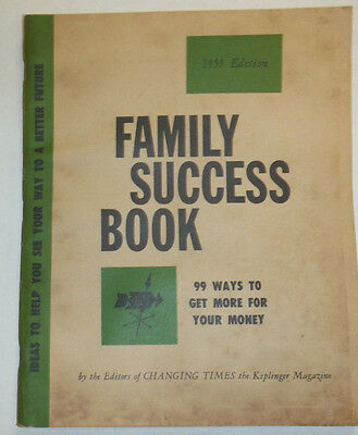 Family Success Book Magazine Get More For Your Money 1959 Edition 012715R