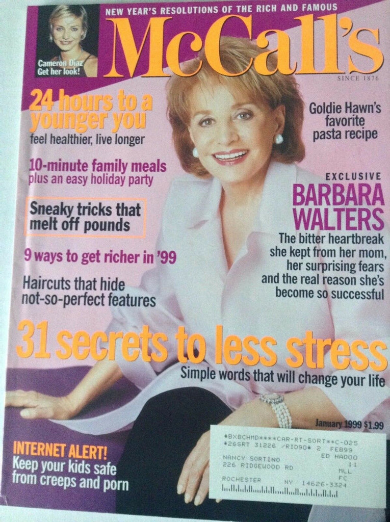 McCall's Magazine Barbara Walters January 1999 081417nonrh2