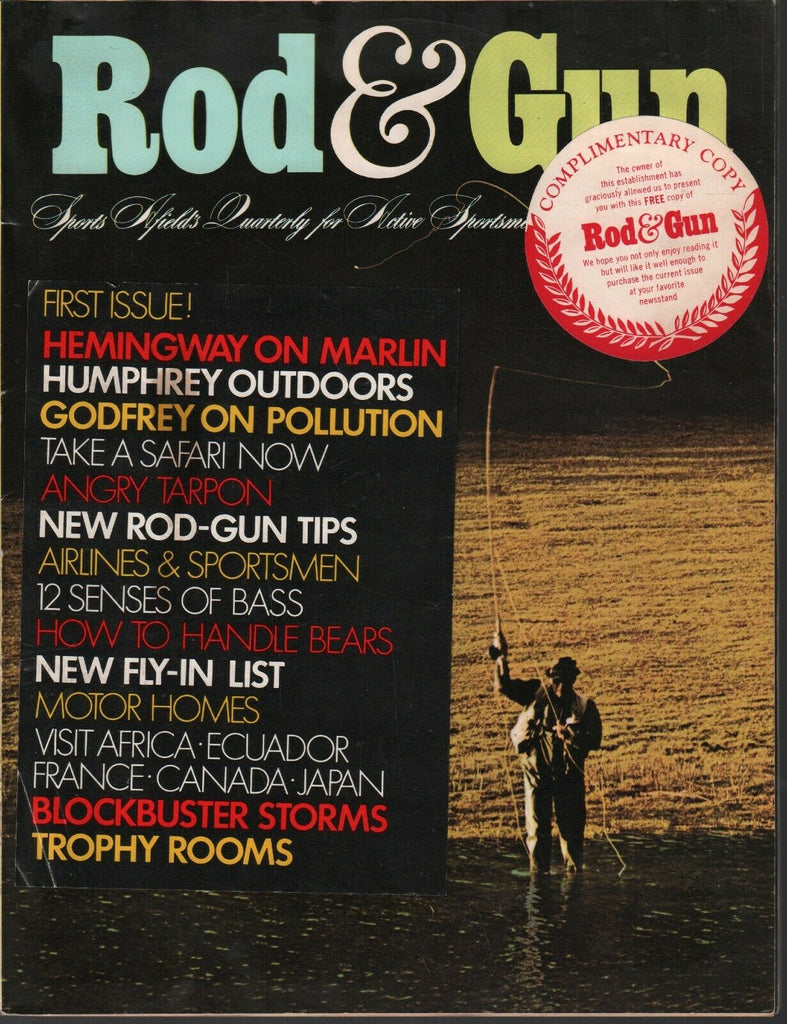Rod & Gun Spring 1970 First Issue John Fredricks Ron Anthony 082820AME