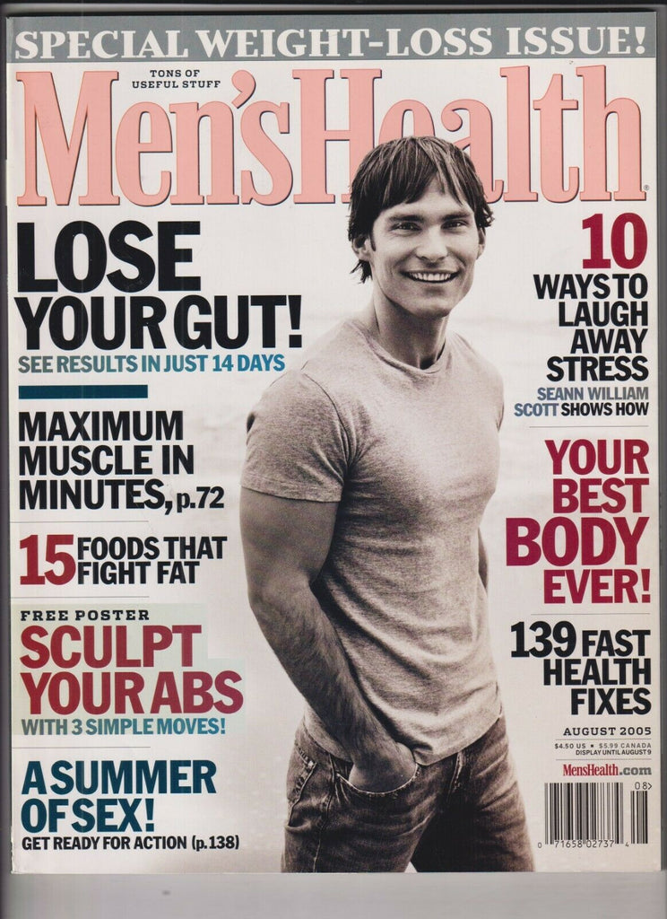 Men's Health Mag Sean William Scott Relieve Stress August 2005 031220nonr