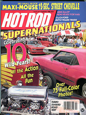 Hot Rod Magazine September 1988 Turbo Sunbird Road Test EX 020216jhe