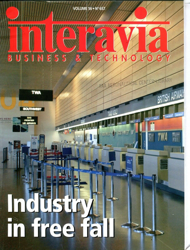Interavia Magazine October 2001 EX No ML FAA Library 102016jhe