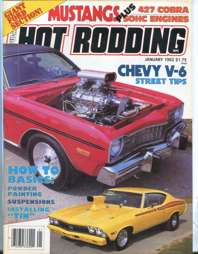 Popular Hot Rodding Magazine January 1982 Chevy V-6 EX No ML 031017nonjhe