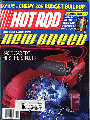 Hot Rod Magazine April 1985 Race Car Tech Hits The Streets EX 031116jhe