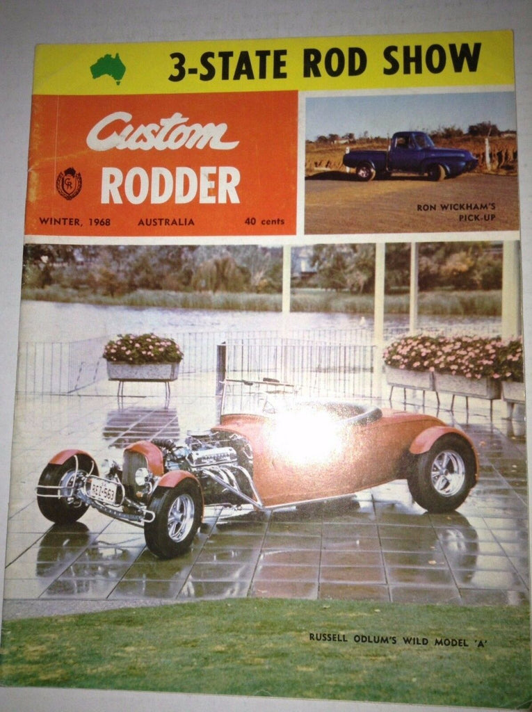 Custom Rodder Magazine 3 State Rod Show Russell Odlum Winter 1968 041917nonrh2