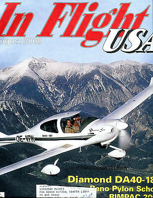 In Flight USA Magazine August 2000 Diamond DA40-180 EX 030116jhe