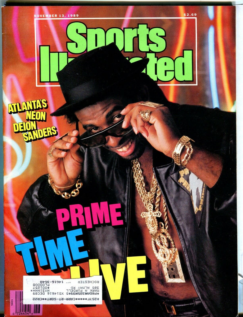 Sports Illustrated Magazine November 13 1989 Deion Sanders EX w/ML 021717jhe
