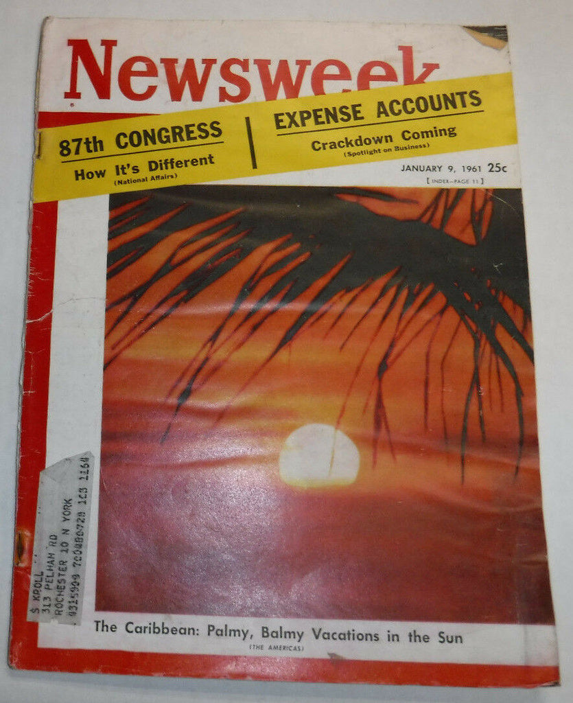 Newsweek Magazine 87th Congress January 9, 1961 100316R2