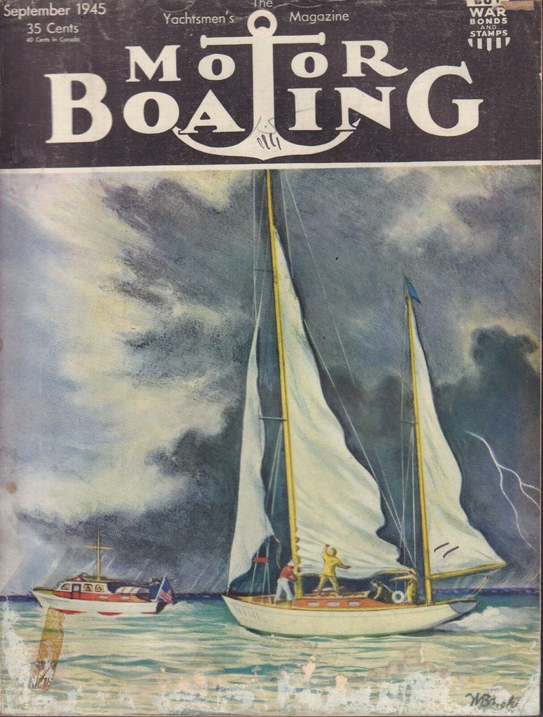 Motor Boating September 1945 Illinois Vallet Yacht, Canoe Club 032417nonDBE