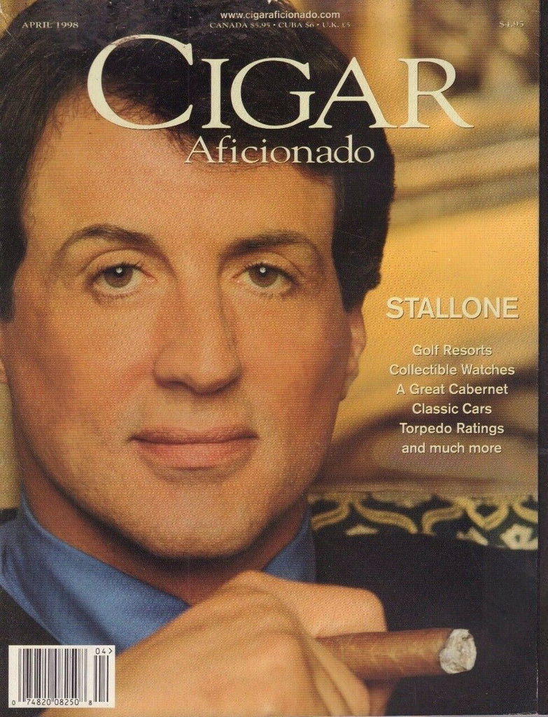 Cigar Aficionado April 1998 Sylvester Stallone 052017DBE