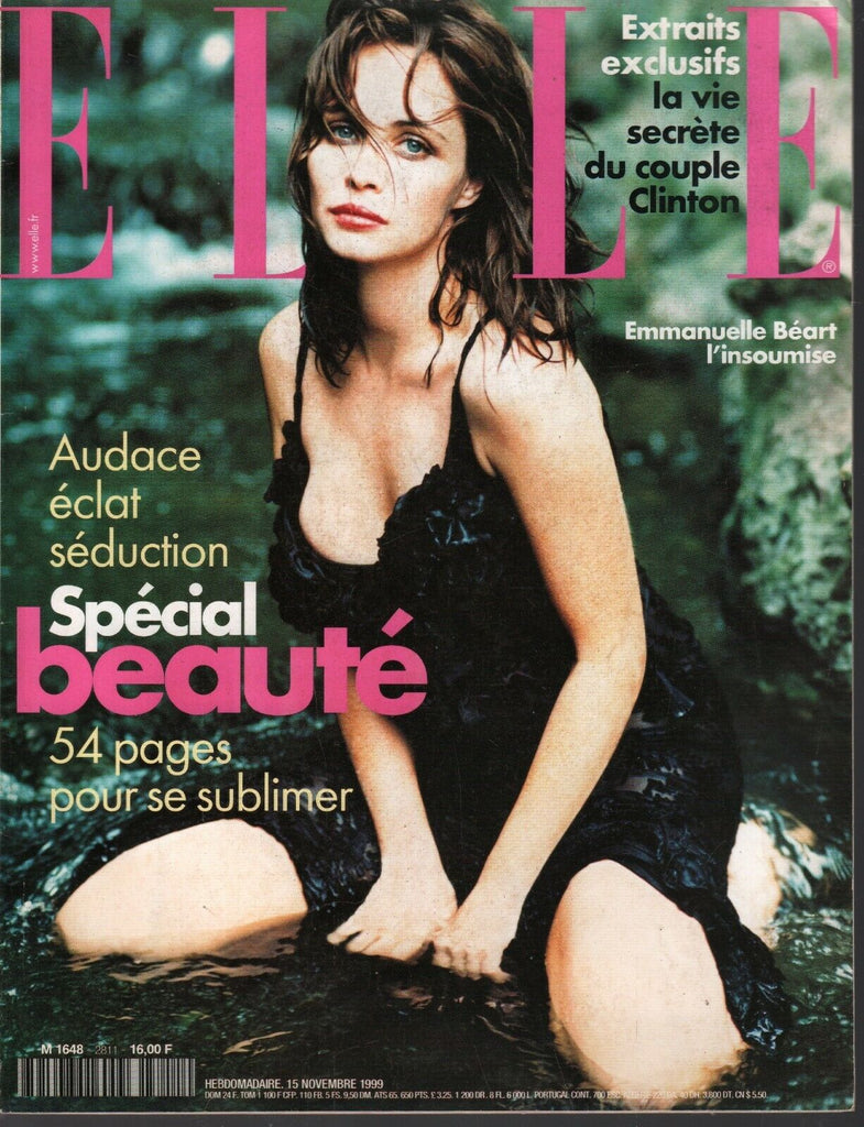 Elle French Fashion Magazine November 15 1999 Bill Hillary Clinton 090820ame