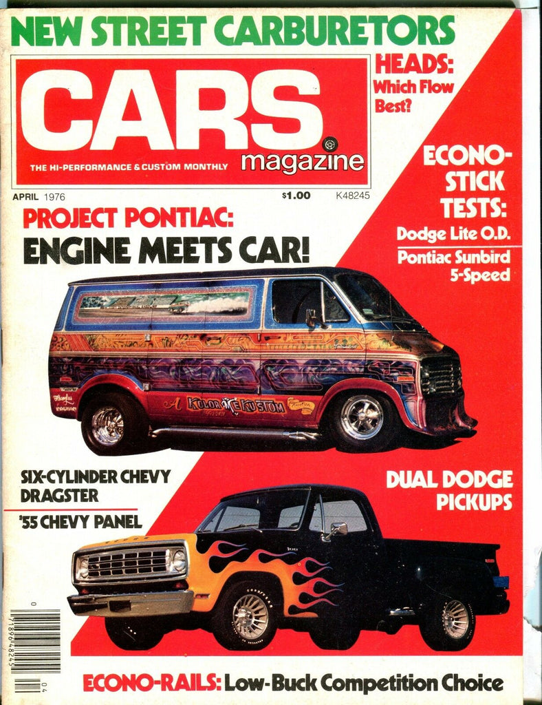 Cars Magazine April 1976 Pontiac Dodge EX No ML 040617nonjhe