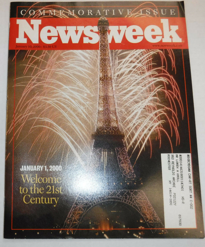 Newsweek Magazine Welcome To The 21st Century January 10, 2000 101816R