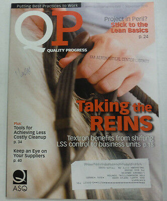 Quality Progress Magazine Taking The Reins September 2010 FAL 060815R3