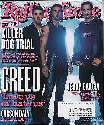 Rollingstone February 28 2002 Creed, Jerry Garcia, Carson Daly w/ML VG 021016DBE
