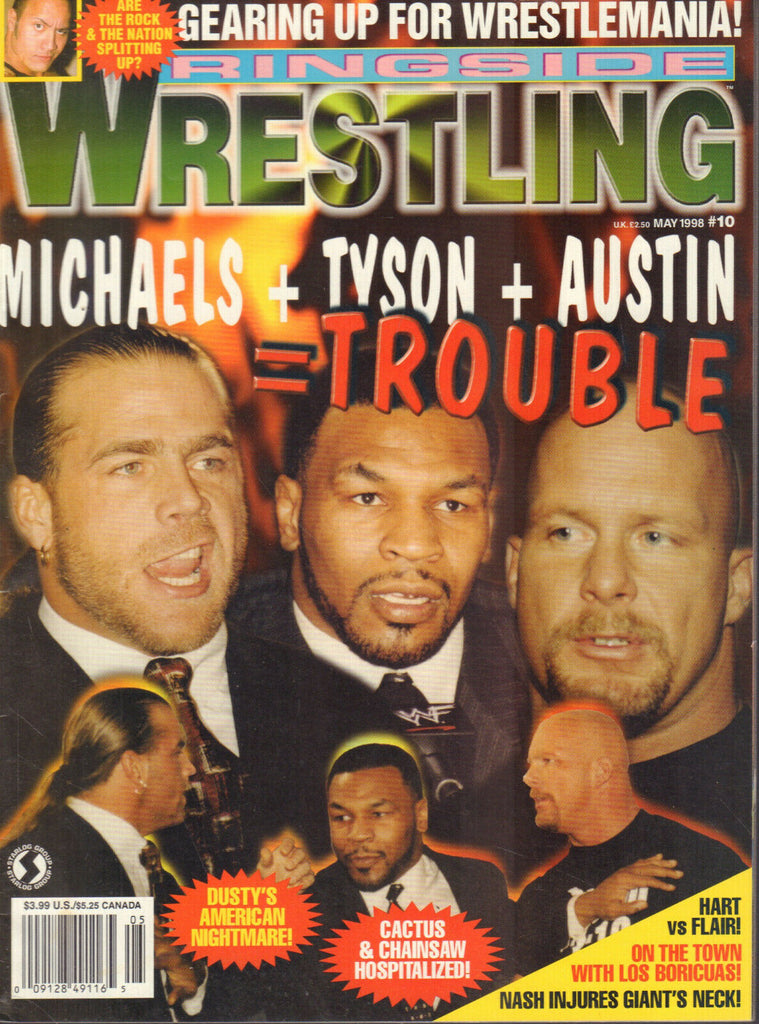 Ringside Wrestling May 1998 Shawn Michaels Steve Austin Mike Tyson 042120DBE