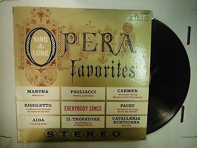 33 RPM Vinyl Opera Favorites Sing-A-Long Time Records 70011 122314KME