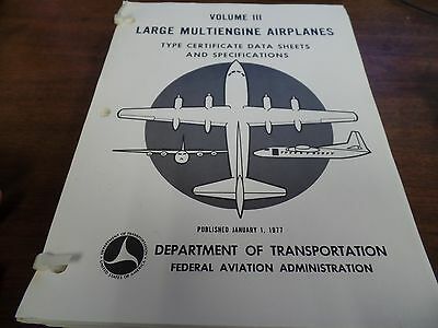 Large Multi Engine Airplanes Vol 3 January 1977 Ex-FAA Library 022916ame2