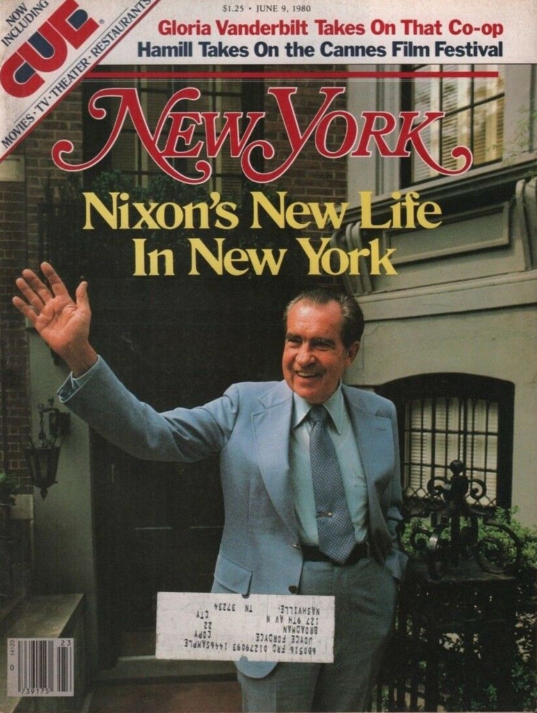 New York June 9 1980 Nixon Pete Hamill Gloria Vanderbilt w/ML 083018DBE