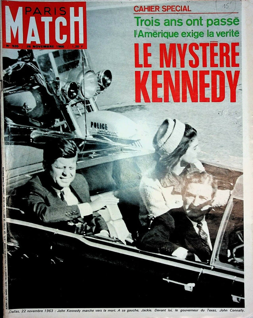 Paris Match Magazine November 26 1966 John F Kennedy Assassination 030421ame2