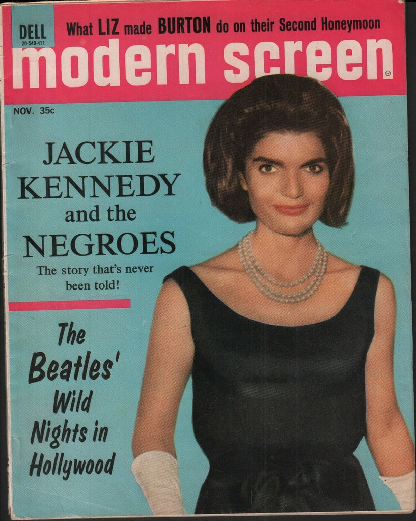 Modern Screen November 1964 Jackie Kennedy The Beatles Elizabeth Taylor062019AME