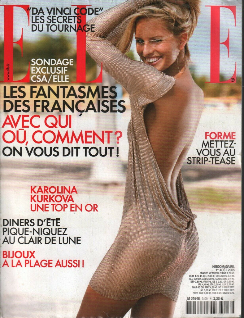 Elle French Fashion Magazine August 1 2005 Karolina Kurkova 090820ame2