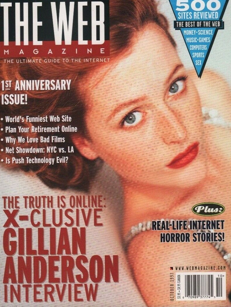 The Web Magazine October 1997 Gillian Anderson 061818DBE