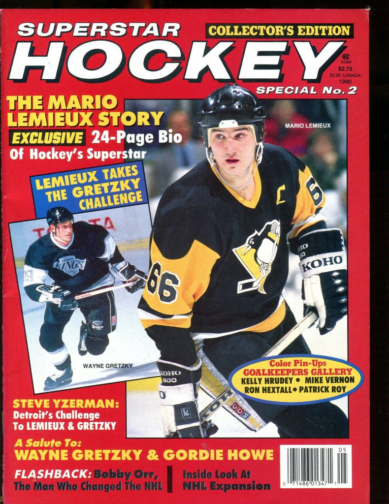 Superstar Hockey Magazine 1990 Mario Lemieux EX No ML 012717jhe