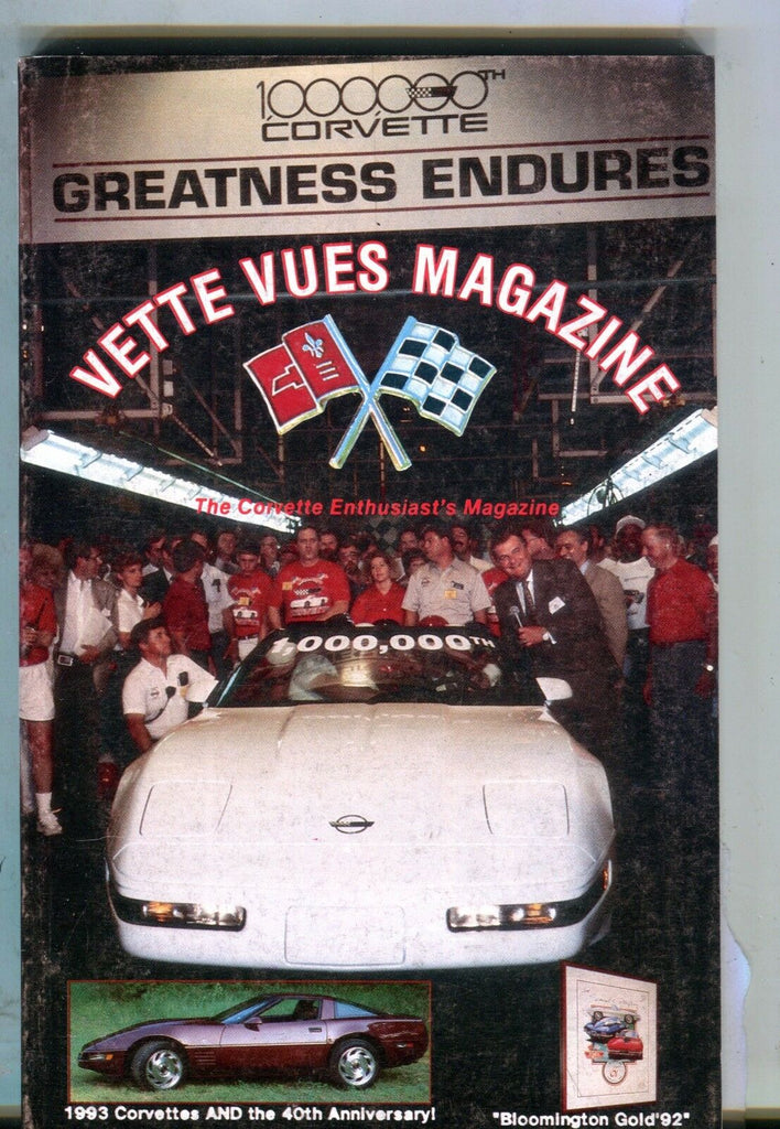 Vette Vues Magazine October 1992 Corvette EX No ML 053117nonjhe