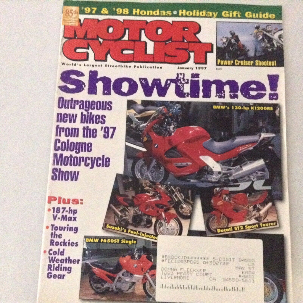 Motor Cyclist Magazine Cologne Motorcycle Show January 1997 062217nonrh2