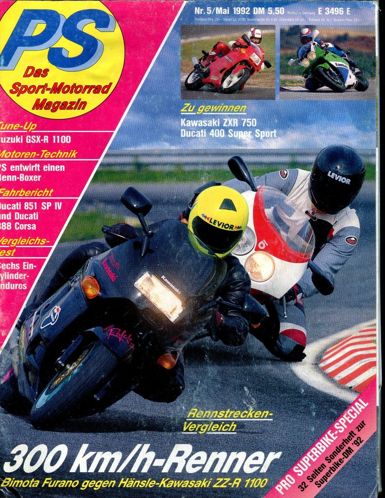 PS Das Sport-Motorrad Magazine May 1992 Kawasaki VG No ML 050817nonjhe