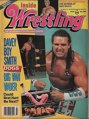 Inside Wrestling July 1993 Davey Boy Smith, Big Van Vader VG 012116DBE