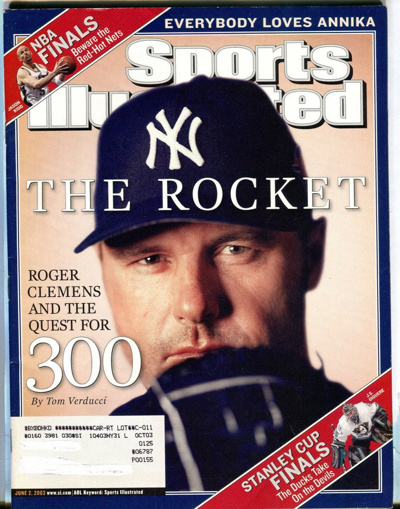 Sports Illustrated Magazine June 2 2003 Roger Clemens EX w/ML 030817nonjhe