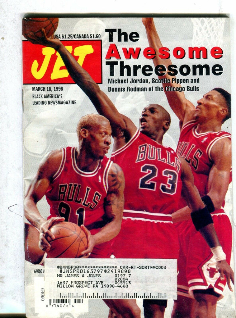 Jet Magazine March 18 1996 Michael Jordan Chicago Bulls 071117nonjhe