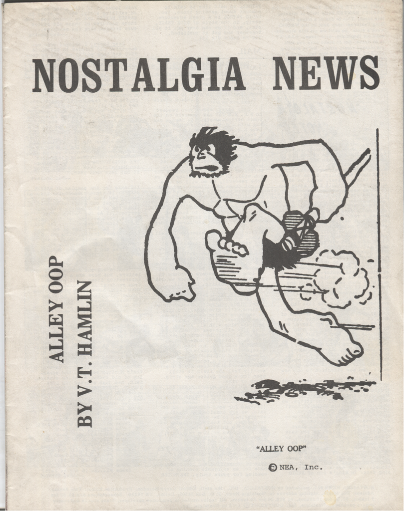 Nostalgia News #21 Alley Oop Cover 1973 Comic Fanzine 070820DBE