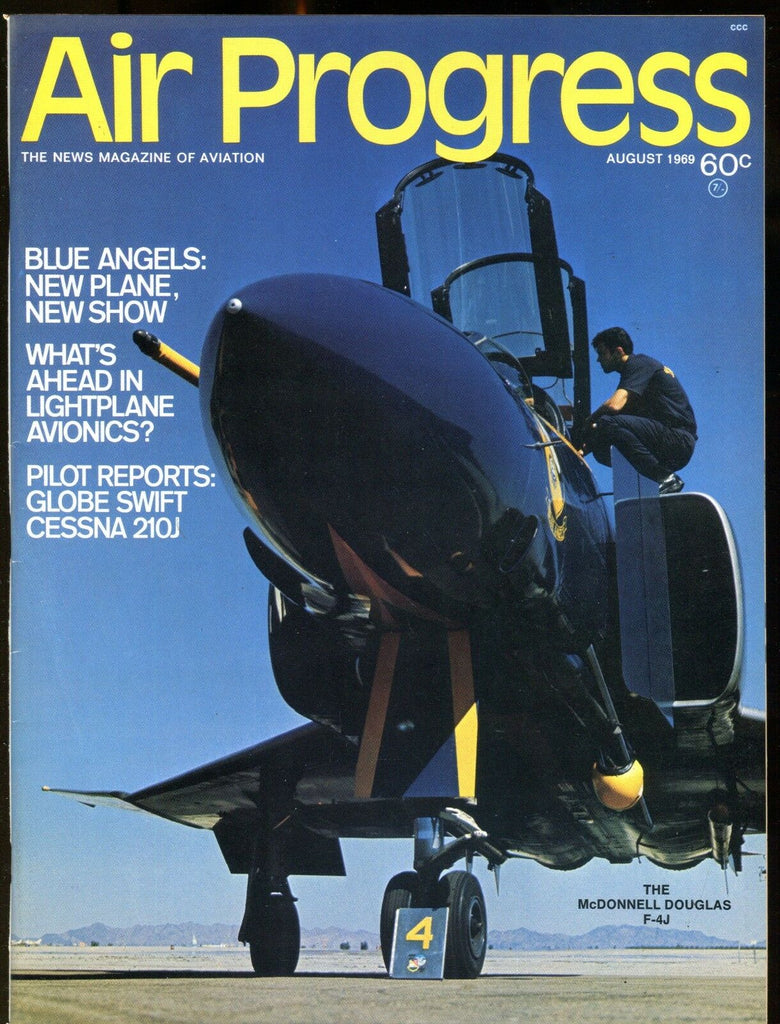 Air Progress Magazine August 1969 McDonnell Douglas F-4J EX No ML 120216jhe