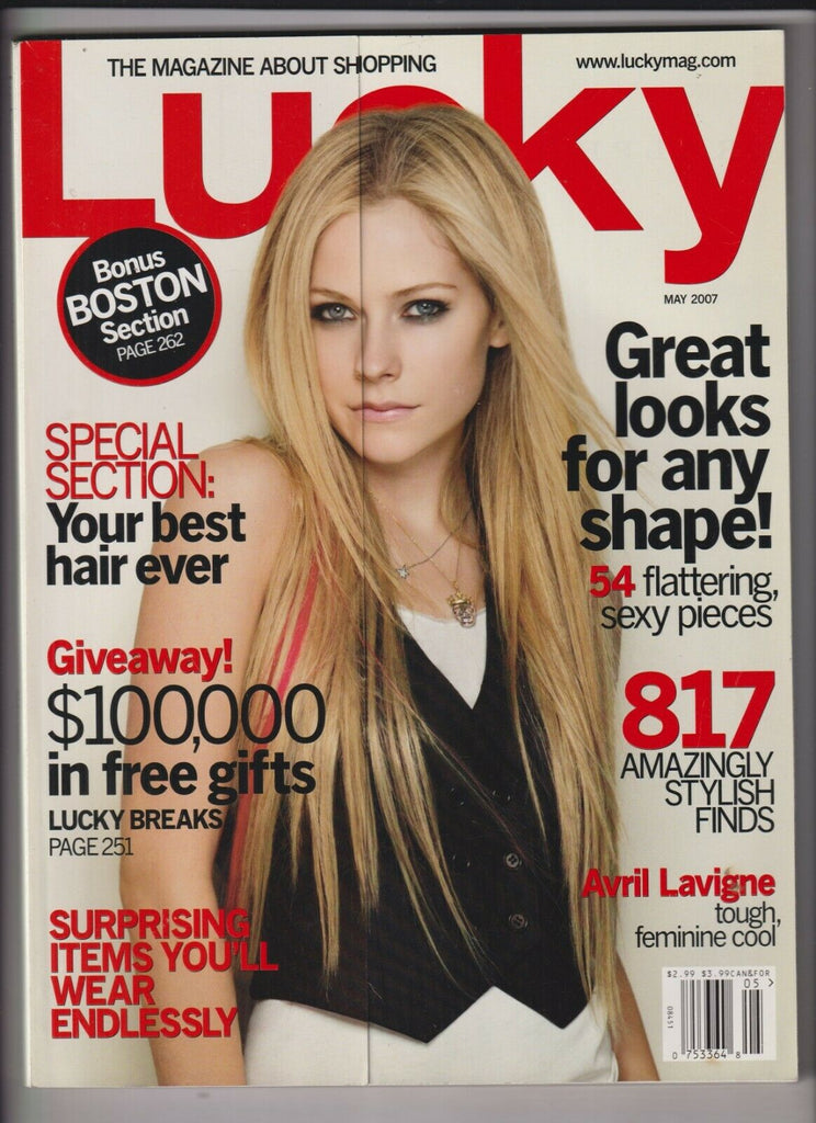 Lucky Magazine Avril Lavigne Great Looks For Any Shape May 2007 030620nonr