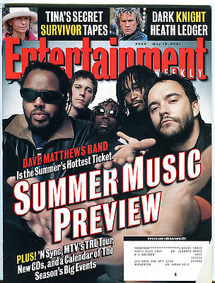 Entertainment Weekly May 18 2001 Dave Matthews Band Heath Ledger EX 012216jhe