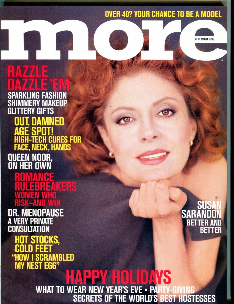More Magazine December 1999 Susan Sarandon EX No ML 051817nonjhe2