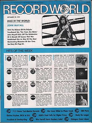 Record World September 29 1973 John Mayall EX 120415DBE
