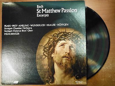 33 RPM Vinyl Bach St Matthew Passion London Records OM36008 MONO 032415SM