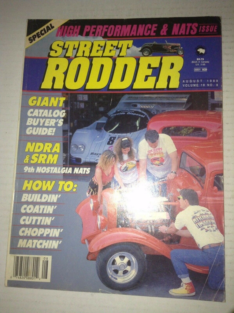 Street Rodder Magazine Catalog Buy Guide NDRA & SRM August 1989 042217nonrh