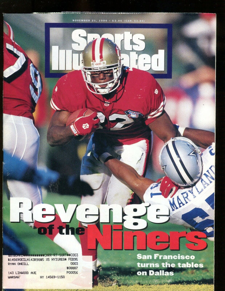 Sports Illustrated Magazine November 21 1994 49ers EX w/ML 011917jhe