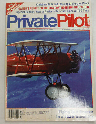 Private Pilot Magazine Flying In A 1929 Travel Ai November 1988 FAL 060515R2
