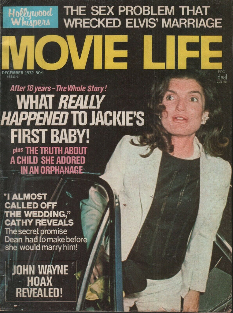Movie Life December 1972 Jackie Kennedy First Baby John Wayne 061919AME