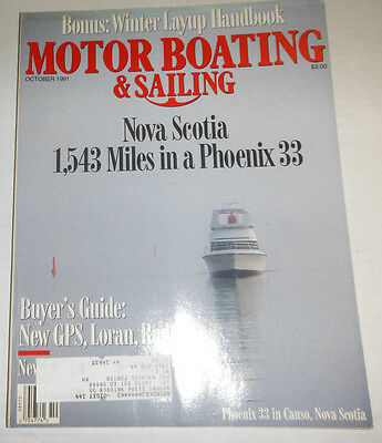 Motor Boating & Sailing Magazine Nova Scotia In Phoenix 33 October 1991 072914R