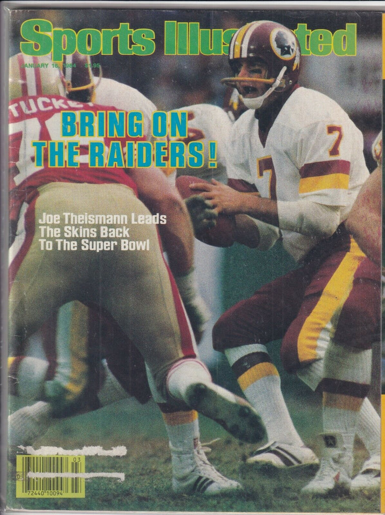 Sports Illustrated Joe Theismann The Redskins January 16, 1984 091719nonr
