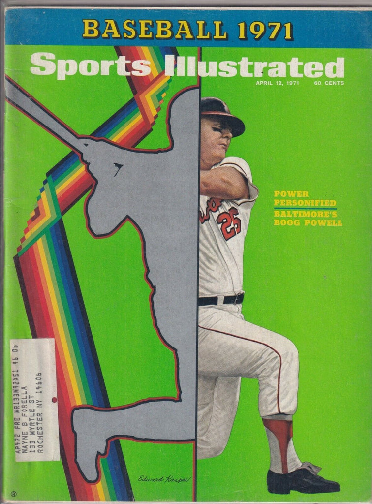 Sports Illustrated Boog Powell Baseball 1971 April 12, 1971 091619nonr